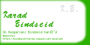 karad bindseid business card